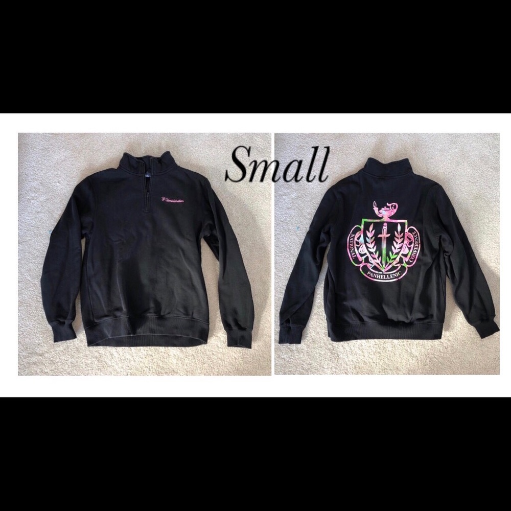 Panhellenic quarter zip size small